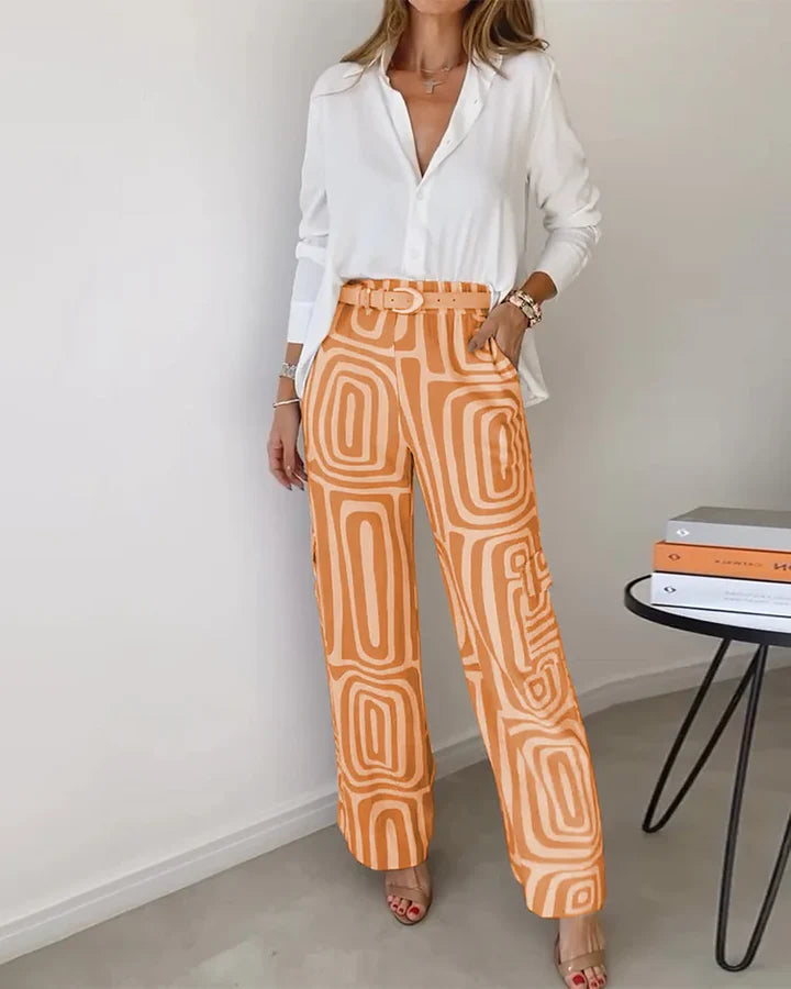 50% Korting | Candela™ Modieuze broek van hoogwaardig polyester