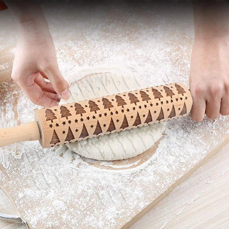 50% korting | MerryRol™ – houten deegrollers voor Kerstmis [Laatste dag korting]