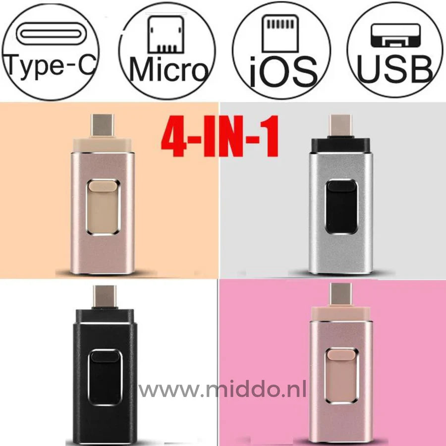 FlashDrive™ 4 in 1 flashdrive | 50% korting