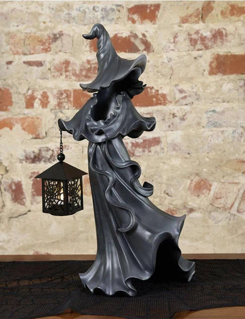 ScaryWitch™ Zwarte heks met lantaarn | TIJDELIJK 50% KORTING