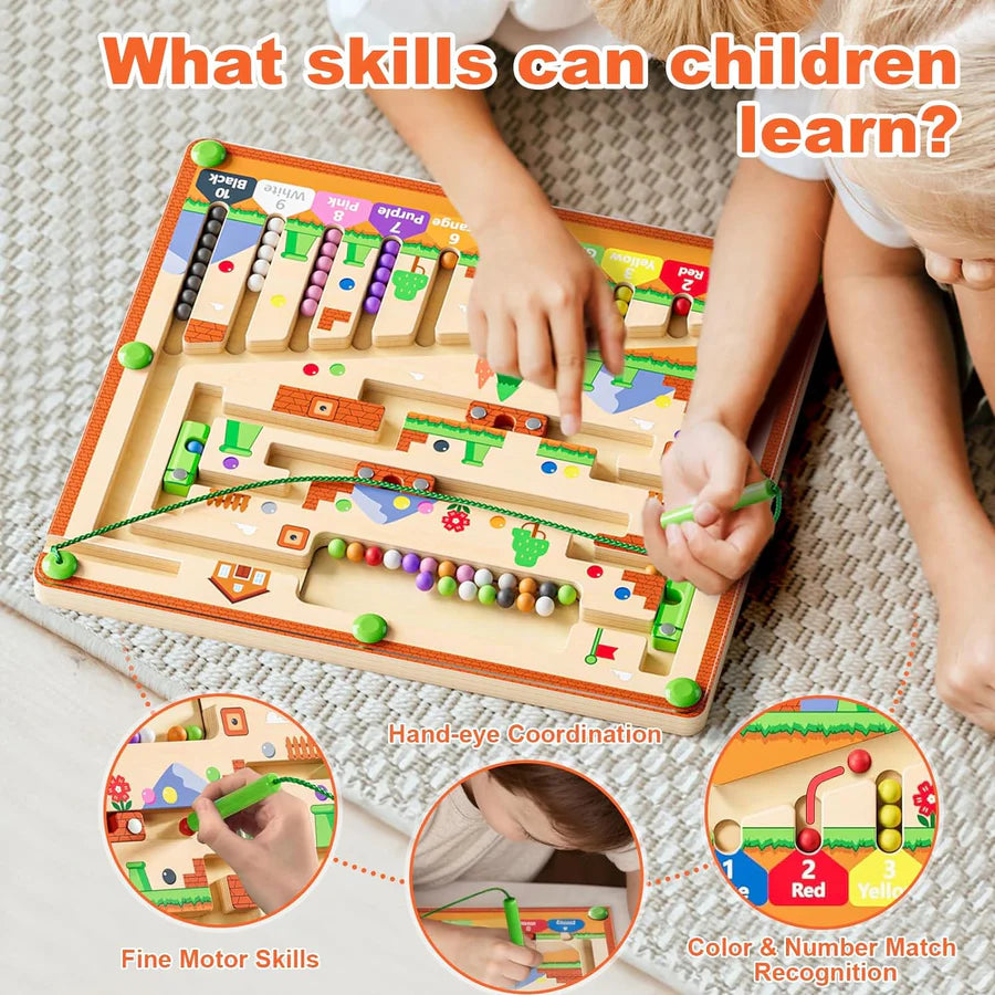 MazeMaster™ – Magnetisch leerdoolhofspeelgoed voor kinderen | 50% korting
