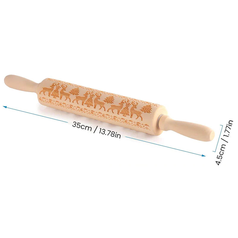 50% korting | MerryRol™ – houten deegrollers voor Kerstmis [Laatste dag korting]