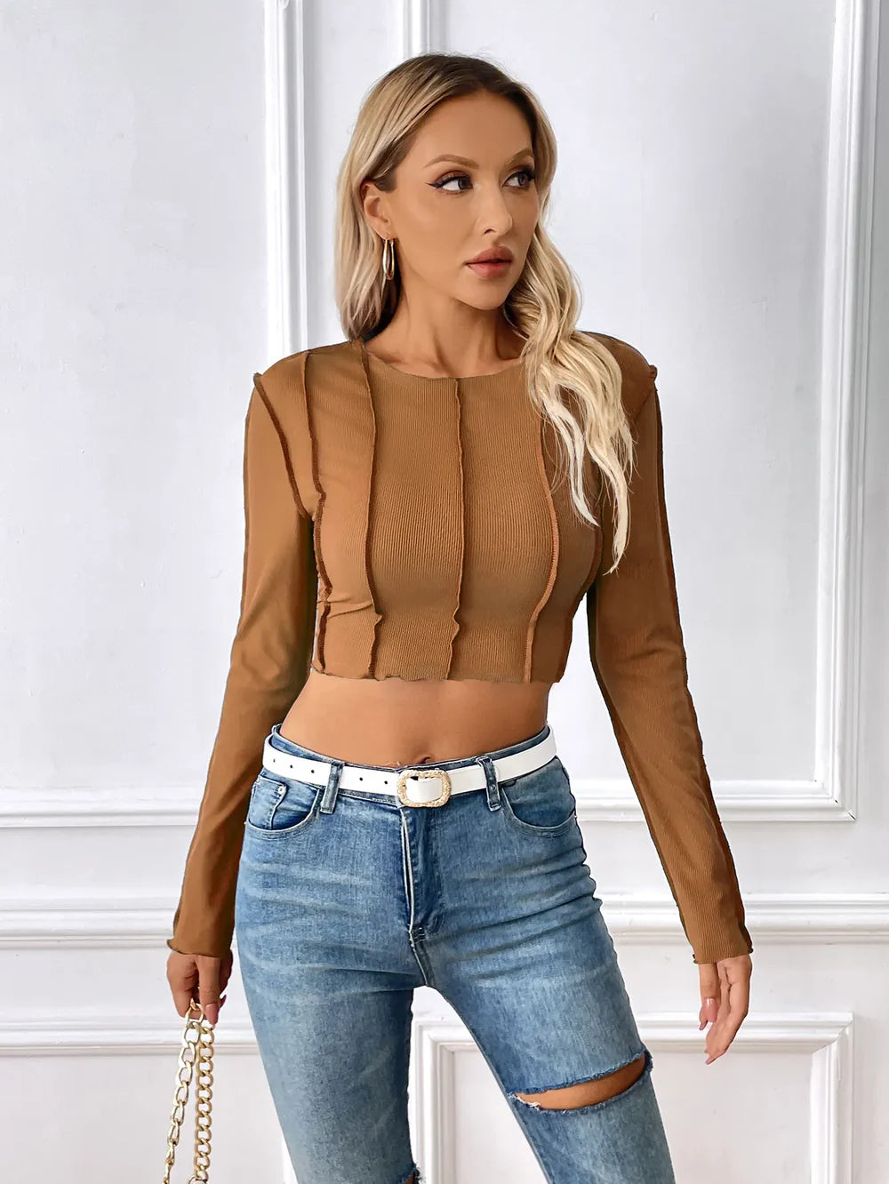 50% Korting | Stella™ top met lange mouwen [Laatste dag korting]