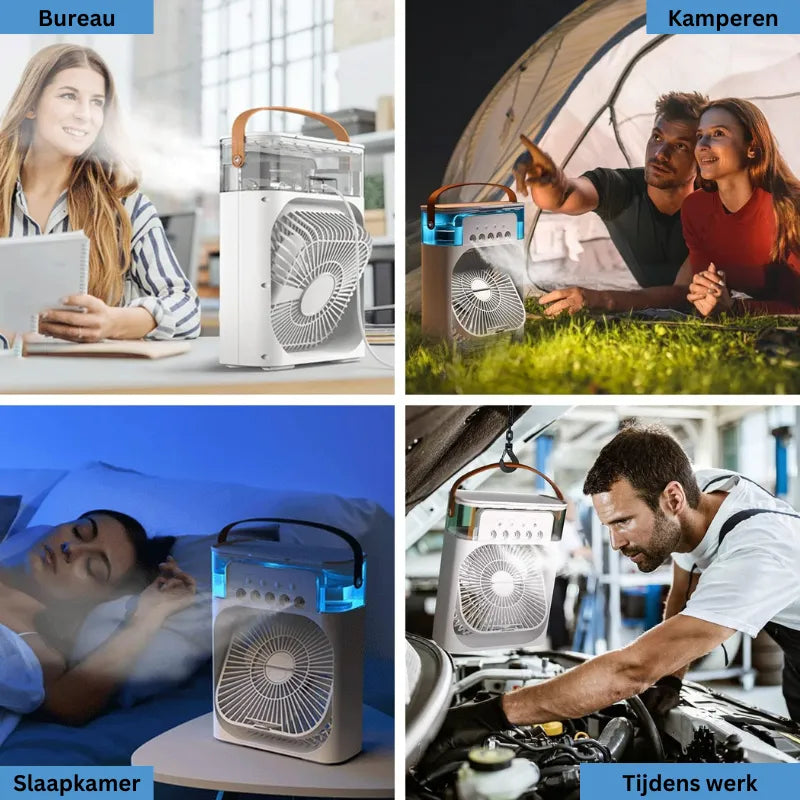 CoolMax™ De 4 in 1 Draagbare Ventilator | Tijdelijk 50% Korting