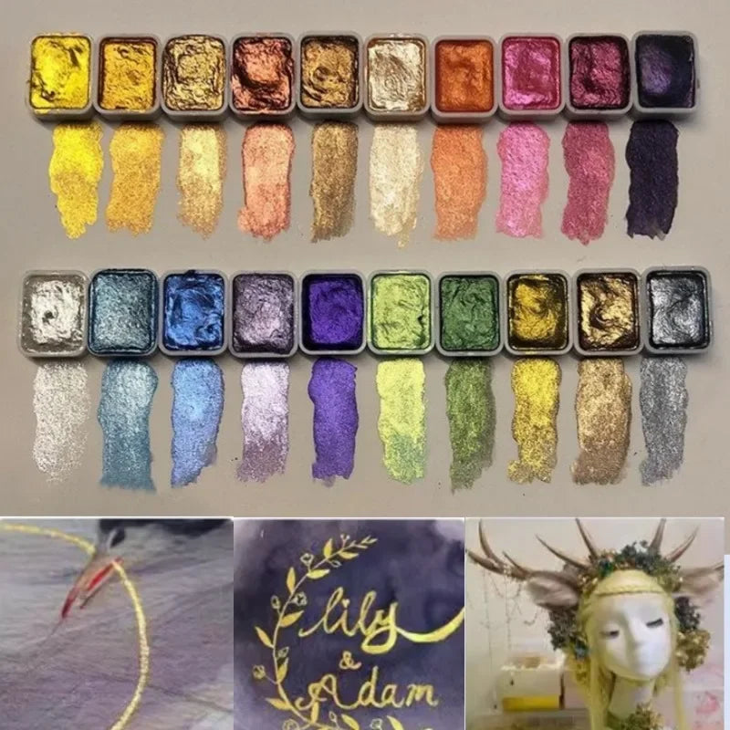50% Korting | PearlScent™ – Poeder mineraal parelpigment kunst aquarel [Laatste dag korting]