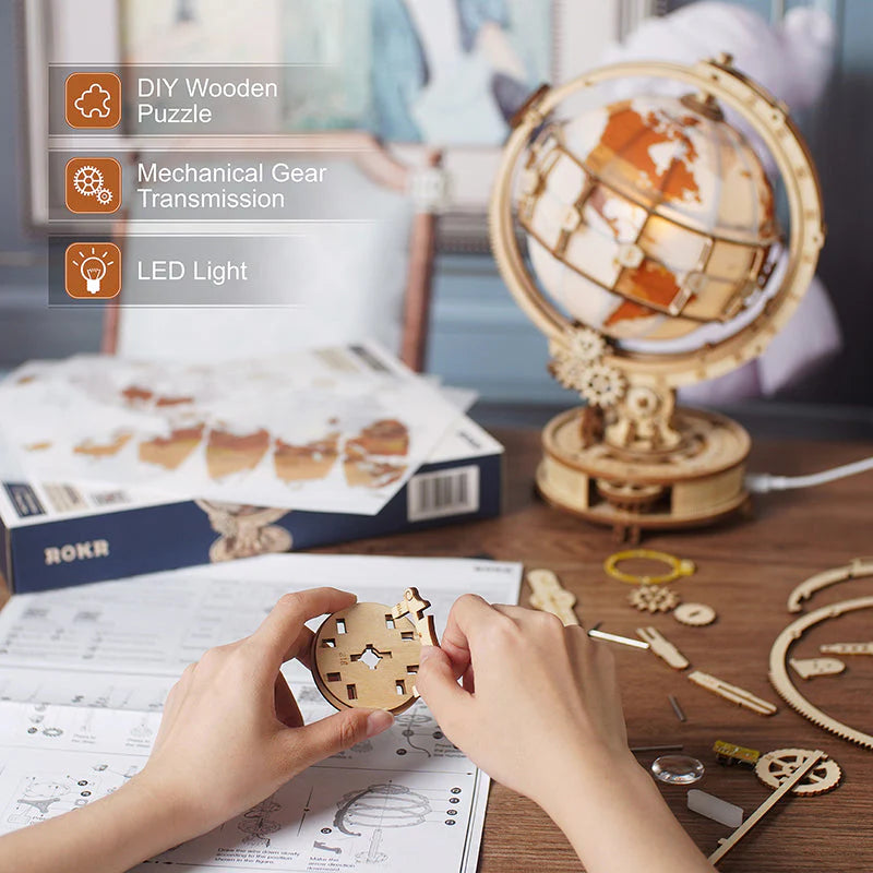 IllumiGlove™ – Verlichte 3D wereldbol-puzzellamp | 50% korting