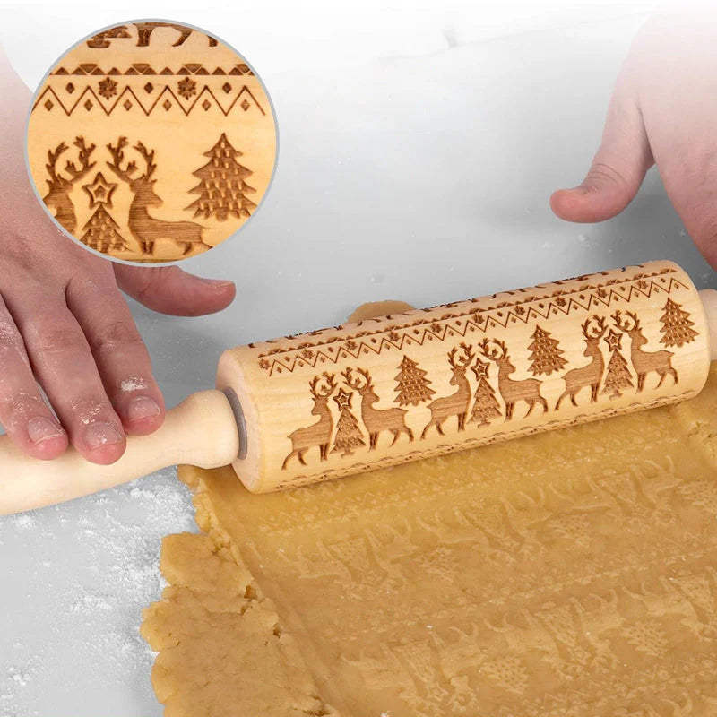 50% korting | MerryRol™ – houten deegrollers voor Kerstmis [Laatste dag korting]
