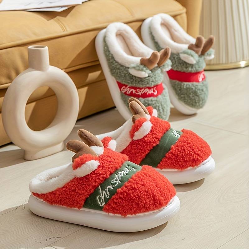 MerryCozy™ – Rendierpantoffels voor Kerstmis | 50% korting