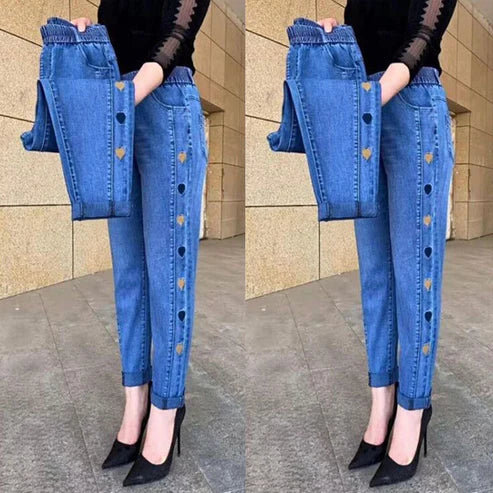 50% Korting | Amira™ Damesjeans met hoge stretch [Laatste dag korting]