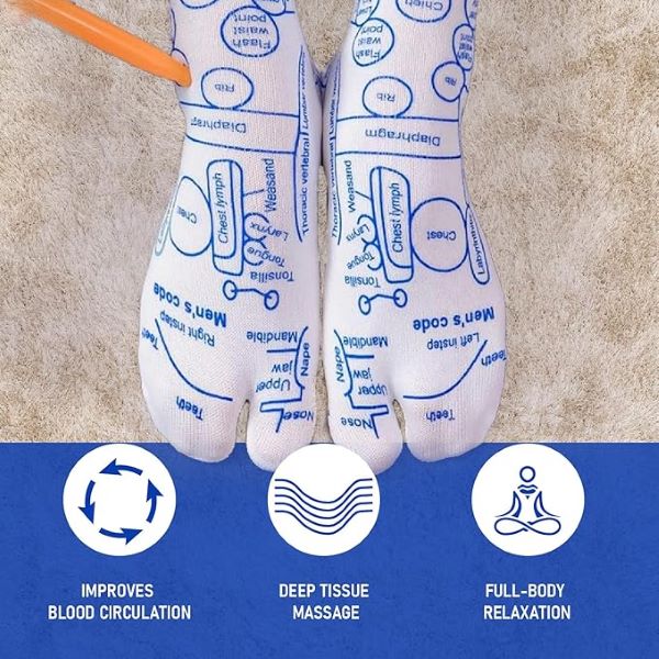 TherapyToes™ – Fysiotherapeutische massagesokken om de druk op de voeten te verlichten | 1 + 1 gratis